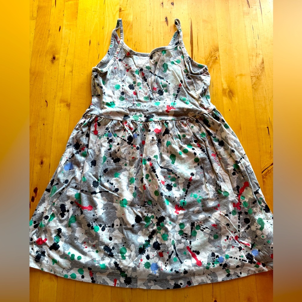 Gap Kids Paint Splatter Tank Dress, NWOT, 10